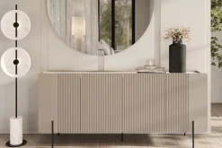 Bogart Komody Do Biura|Komody Do Przedpokoju*MALMI Komoda 200 4D - cashmere / crema bianca  / czarne nogi