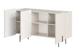 Bogart Komody Do Przedpokoju|Komody Młodzieżowe*MALMI Komoda 150 3D - cashmere / czarne nogi