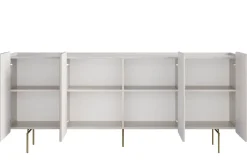 Bogart Komody Do Biura|Komody Do Przedpokoju*MALMI Komoda 200 4D - cashmere / crema bianca  / złote nogi