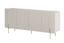 Bogart Komody Do Biura|Komody Do Przedpokoju*MALMI Komoda 200 4D - cashmere / crema bianca  / złote nogi