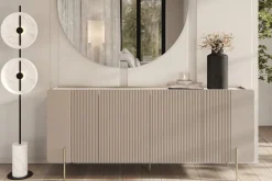 Bogart Komody Do Biura|Komody Do Przedpokoju*MALMI Komoda 200 4D - cashmere / crema bianca  / złote nogi