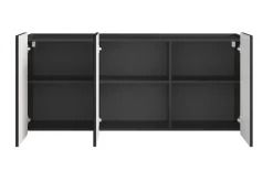 Bogart Komody Do Biura|Komody Do Przedpokoju*MALMI Komoda 150 3D - czarny / czarny / wisząca