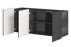 Bogart Komody Do Biura|Komody Do Przedpokoju*MALMI Komoda 150 3D - czarny / czarny / wisząca
