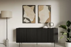 Bogart Komody Do Biura|Komody Do Przedpokoju*MALMI Komoda 200 4D - czarny / czarne nogi