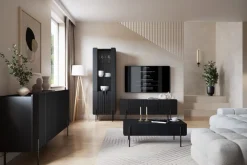 Bogart Komody Do Biura|Komody Do Przedpokoju*MALMI Komoda 200 4D - czarny / czarne nogi