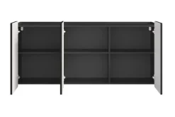 Bogart Komody Do Biura|Komody Do Przedpokoju*MALMI Komoda 150 3D - czarny / złoty / wisząca