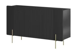 Bogart Komody Do Biura|Komody Do Przedpokoju*MALMI Komoda 150 3D - czarny / złote nogi