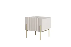 Bogart Szafki I Regały Do Biura|Szafki I Regały Do Pokoju Młodzieżowego*MALMI Szafka nocna 45 1SZ - cashmere / crema bianca  / złote nogi