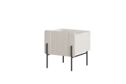 Bogart Szafki I Regały Do Biura|Szafki I Regały Do Pokoju Młodzieżowego*MALMI Szafka nocna 45 1SZ - cashmere / crema bianca  / czarne nogi