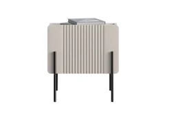 Bogart Szafki I Regały Do Biura|Szafki I Regały Do Pokoju Młodzieżowego*MALMI Szafka nocna 45 1SZ - cashmere / crema bianca  / czarne nogi