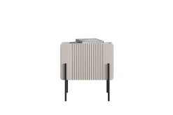 Bogart Szafki I Regały Do Biura|Szafki I Regały Do Pokoju Młodzieżowego*MALMI Szafka nocna 45 1SZ - cashmere / crema bianca  / czarne nogi