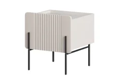 Bogart Szafki I Regały Do Biura|Szafki I Regały Do Pokoju Młodzieżowego*MALMI Szafka nocna 45 1SZ - cashmere / crema bianca  / czarne nogi