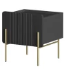 Bogart Szafki I Regały Do Biura|Szafki I Regały Do Pokoju Młodzieżowego*MALMI Szafka nocna 45 1SZ - czarny / złote nogi