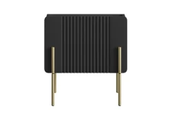 Bogart Szafki I Regały Do Biura|Szafki I Regały Do Pokoju Młodzieżowego*MALMI Szafka nocna 45 1SZ - czarny / złote nogi