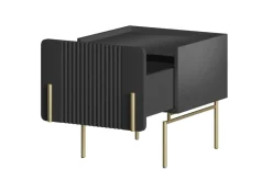 Bogart Szafki I Regały Do Biura|Szafki I Regały Do Pokoju Młodzieżowego*MALMI Szafka nocna 45 1SZ - czarny / złote nogi