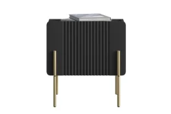 Bogart Szafki I Regały Do Biura|Szafki I Regały Do Pokoju Młodzieżowego*MALMI Szafka nocna 45 1SZ - czarny / złote nogi