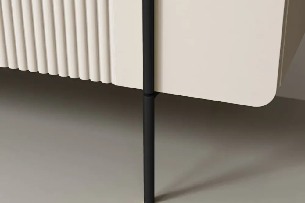 Bogart Szafki Rtv Do Salonu|Szafki Rtv*MALMI Szafka RTV 200 2D2SZ - cashmere / crema bianca / czarne nogi