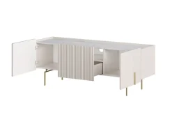 Bogart Szafki Rtv Do Salonu|Szafki Rtv*MALMI Szafka RTV 150 2D1SZ - cashmere / crema bianca  / złote nogi