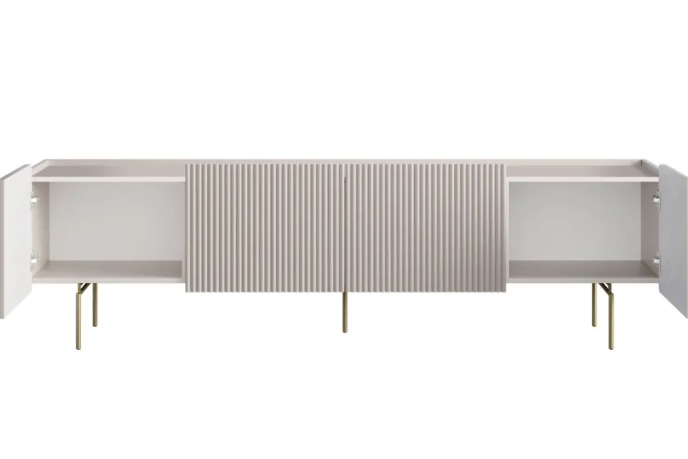 Bogart Szafki Rtv Do Salonu|Szafki Rtv*MALMI Szafka RTV 200 2D2SZ - cashmere / złote nogi