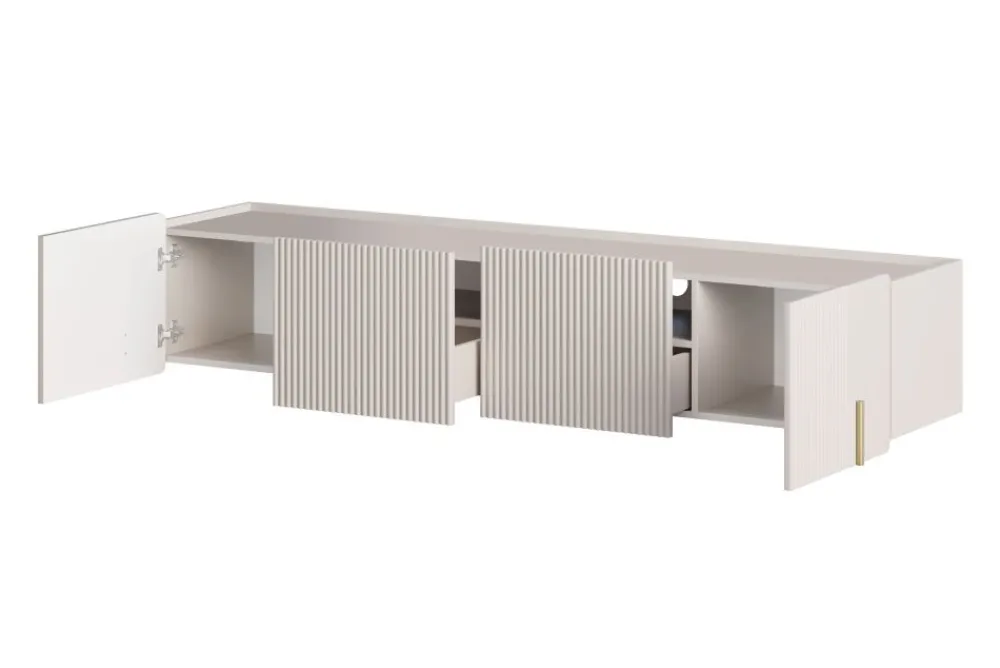 Bogart Szafki Rtv Do Salonu|Szafki Rtv*MALMI Szafka RTV 200 2D2SZ - cashmere / złoty / wisząca