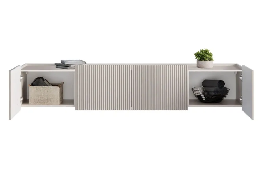 Bogart Szafki Rtv Do Salonu|Szafki Rtv*MALMI Szafka RTV 200 2D2SZ - cashmere / złoty / wisząca