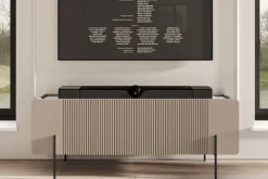 Bogart Szafki Rtv Do Salonu|Szafki Rtv*MALMI Szafka RTV 150 2D1SZ - cashmere / crema bianca  / czarne nogi