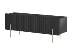 Bogart Szafki Rtv Do Salonu|Szafki Rtv*MALMI Szafka RTV 150 2D1SZ - czarny / złote nogi