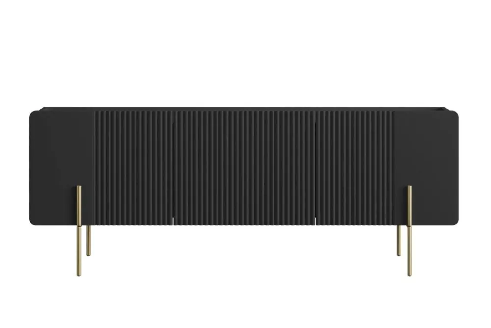 Bogart Szafki Rtv Do Salonu|Szafki Rtv*MALMI Szafka RTV 150 2D1SZ - czarny / złote nogi