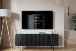 Bogart Szafki Rtv Do Salonu|Szafki Rtv*MALMI Szafka RTV 150 2D1SZ - czarny / czarne nogi