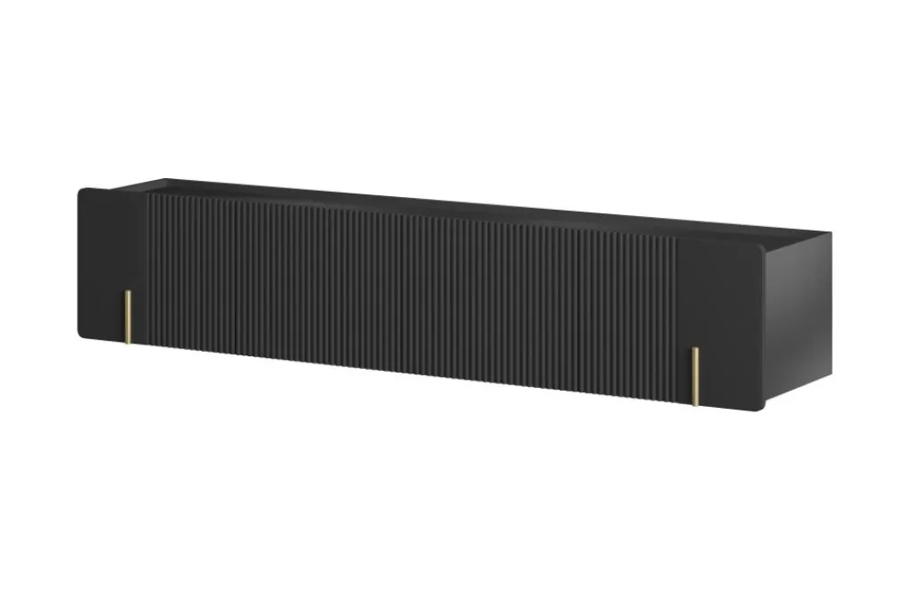 Bogart Szafki Rtv Do Salonu|Szafki Rtv*MALMI Szafka RTV 200 2D2SZ - czarny / złoty / wisząca