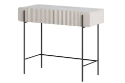 Bogart Konsole Do Przedpokoju|Toaletki Do Sypialni*MALMI Toaletka 100 2SZ - cashmere / crema bianca  / czarne nogi