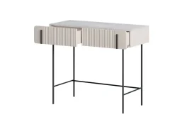 Bogart Konsole Do Przedpokoju|Toaletki Do Sypialni*MALMI Toaletka 100 2SZ - cashmere / crema bianca  / czarne nogi