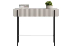 Bogart Konsole Do Przedpokoju|Toaletki Do Sypialni*MALMI Toaletka 100 2SZ - cashmere / crema bianca  / czarne nogi