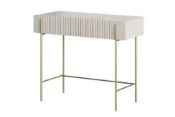 Bogart Konsole Do Przedpokoju|Toaletki Do Sypialni*MALMI Toaletka 100 2SZ - cashmere / złote nogi