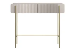 Bogart Konsole Do Przedpokoju|Toaletki Do Sypialni*MALMI Toaletka 100 2SZ - cashmere / złote nogi