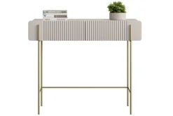 Bogart Konsole Do Przedpokoju|Toaletki Do Sypialni*MALMI Toaletka 100 2SZ - cashmere / złote nogi