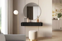 Bogart Konsole Do Przedpokoju|Toaletki Do Sypialni*MALMI Toaletka 100 2SZ - czarny / czarny / wisząca