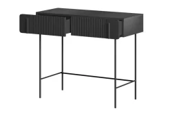 Bogart Konsole Do Przedpokoju|Toaletki Do Sypialni*MALMI Toaletka 100 2SZ - czarny / czarne nogi