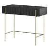 Bogart Konsole Do Przedpokoju|Toaletki Do Sypialni*MALMI Toaletka 100 2SZ - czarny / złote nogi