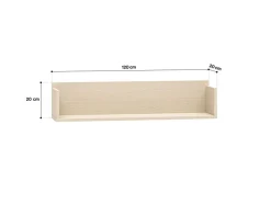 ML Meble Półki*Mevel 11 Piasek pustyni - półka