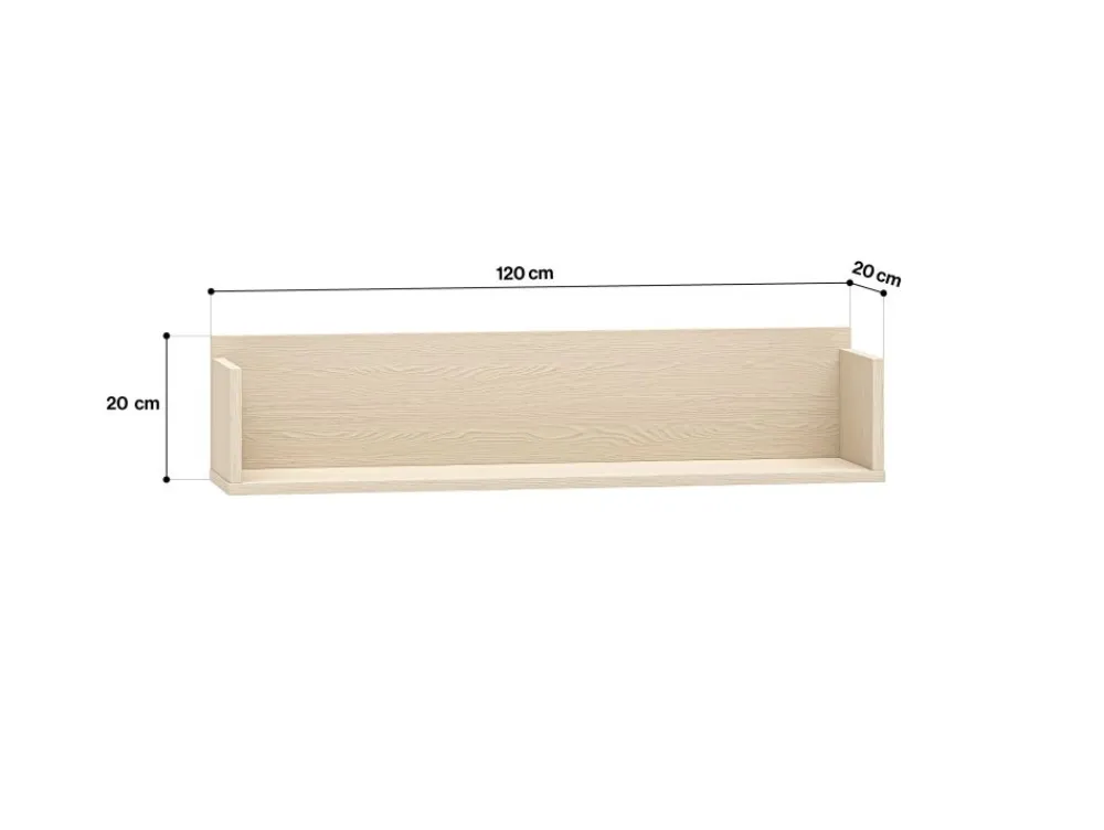 ML Meble Półki*Mevel 11 Piasek pustyni - półka