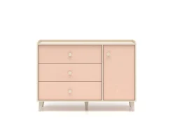 ML Meble Komody*Mevel 05 Piasek pustyni/Millennial pink - komoda 1D3S