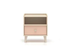 ML Meble Szafki Nocne*Mevel 10 Piasek pustyni/Millennial pink - szafka 1S
