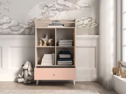 ML Meble Komody*Mevel 04 Piasek pustyni/Millennial pink - komoda 1D1S