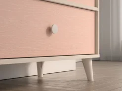 ML Meble Komody*Mevel 04 Piasek pustyni/Millennial pink - komoda 1D1S