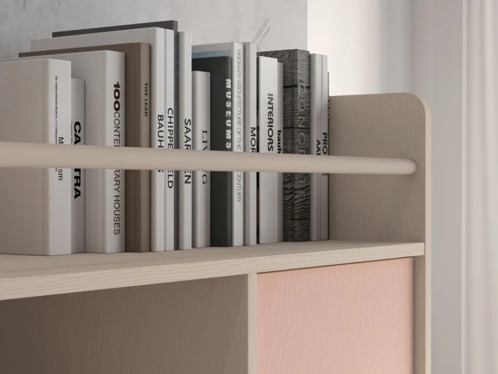 ML Meble Komody*Mevel 04 Piasek pustyni/Millennial pink - komoda 1D1S