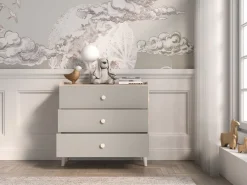 ML Meble Komody*Mevel 06 Piasek pustyni/szary pallad - komoda 3S