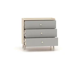 ML Meble Komody*Mevel 06 Piasek pustyni/szary pallad - komoda 3S