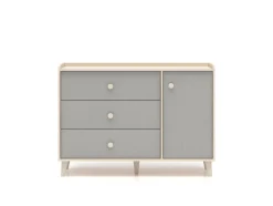 ML Meble Komody*Mevel 05 Piasek pustyni/szary pallad - komoda 1D3S