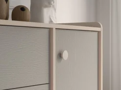 ML Meble Komody*Mevel 05 Piasek pustyni/szary pallad - komoda 1D3S